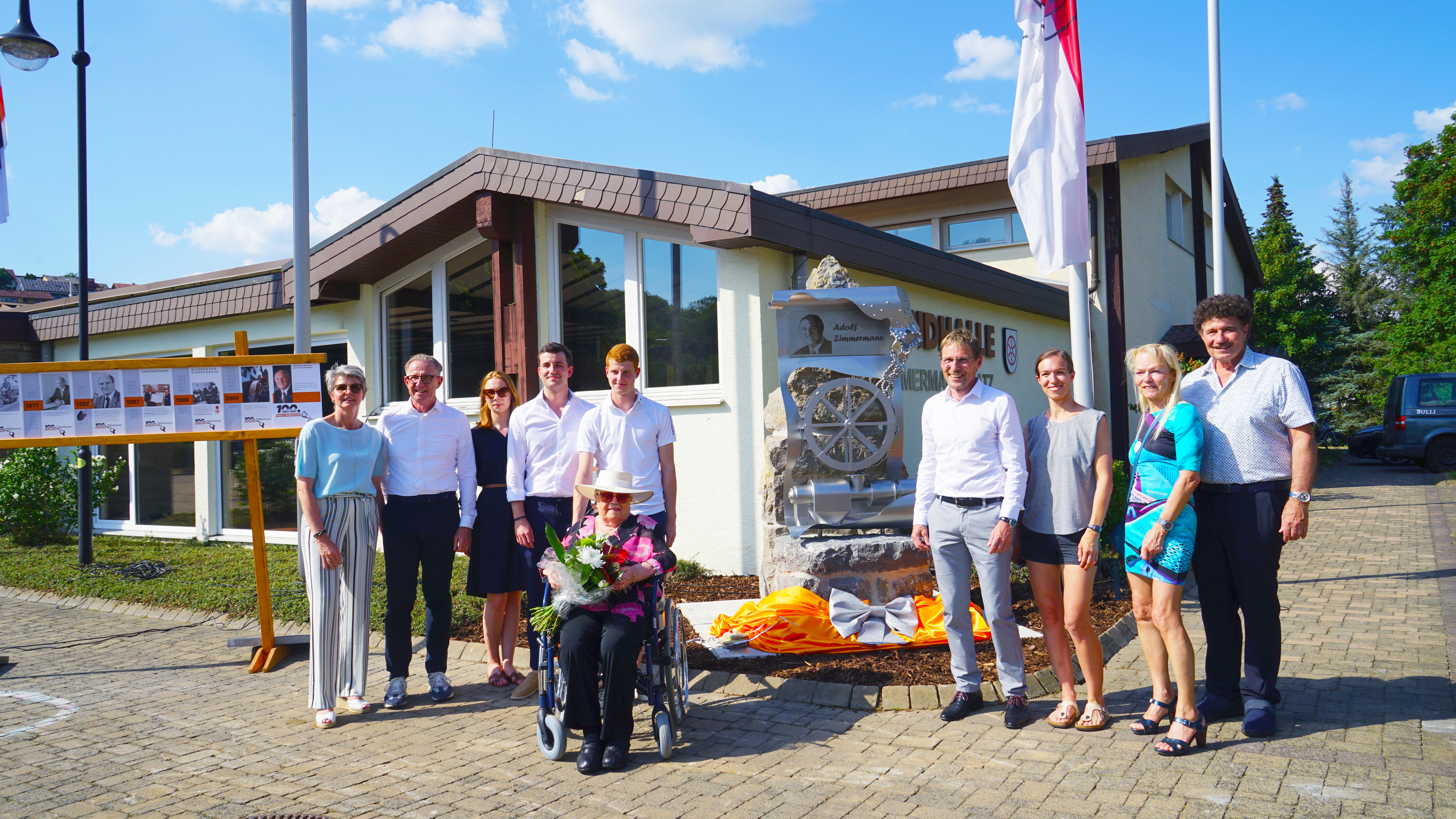 Ceremonial inauguration of the Adolf Zimmermann Square